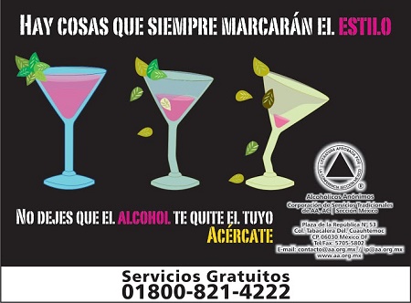México: Alcohólicos Anónimos prepara Campaña contra Alcoholismo