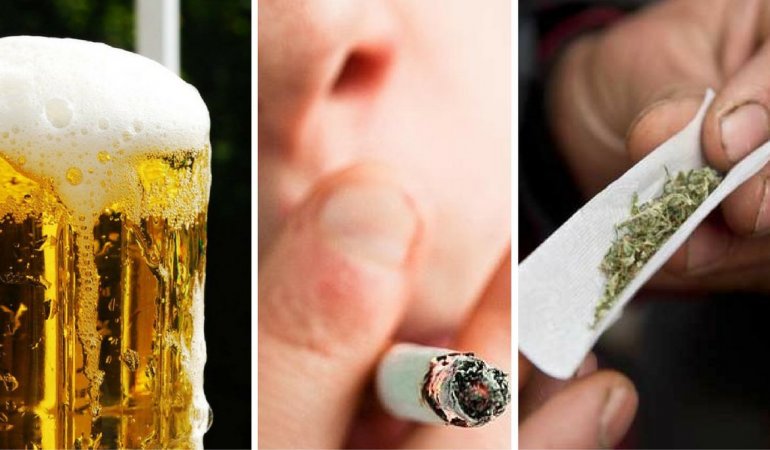 El consumo de tabaco y alcohol, relacionados con el consumo de cannabis y la adicción al juego