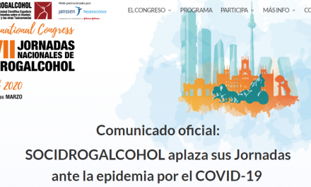 SOCIDROGALCOHOL aplaza sus Jornadas ante la epidemia por el COVID-19