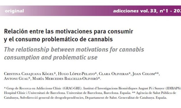 Un estudio analiza el vínculo entre los motivos para consumir cannabis y el consumo problemático