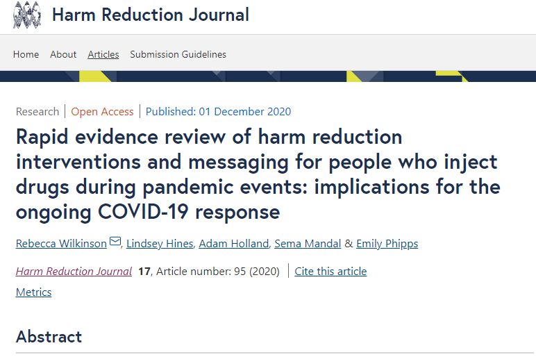 Pandemias y reducción de daños: implicaciones para tiempos de COVID-19