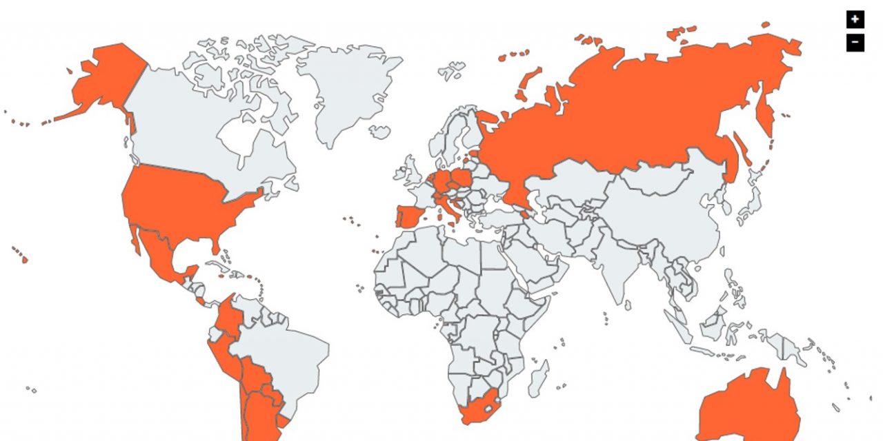 Un mapa interactivo permite conocer el estado de la despenalización de las drogas alrededor del mundo