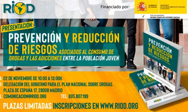 Presentación de la Guía “Prevención y reducción de riesgos asociados al consumo de drogas y las adicciones entre la población joven”