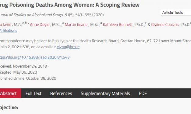 Un estudio explora la literatura sobre las muertes por intoxicación en mujeres