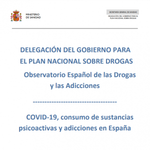 COVID-19, consumo de sustancias psicoactivas y adicciones en España