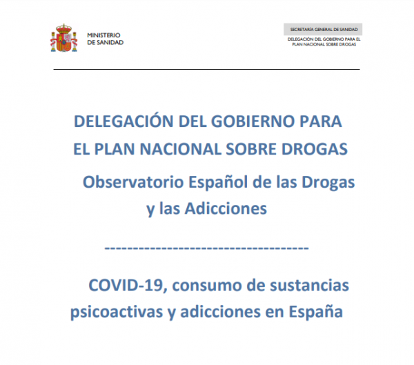 COVID-19, consumo de sustancias psicoactivas y adicciones en España