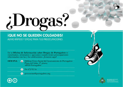 Portugalete: Una campaña municipal promociona la información sobre las drogas entre las familias de Portugalete