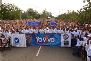 República Dominicana: Miles de personas participan en caminata Yo vivo sin drogas-Tú decides