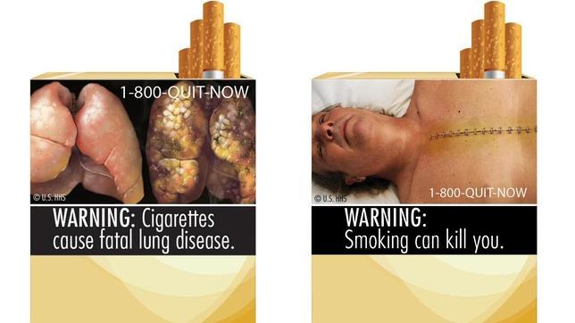 Las cajetillas de tabaco no incluirán fotos de dientes podridos o pulmones enfermos en EE.UU.