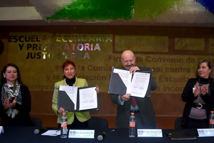 México: Firma CONADIC convenio con escuelas para prevenir adicción en jóvenes