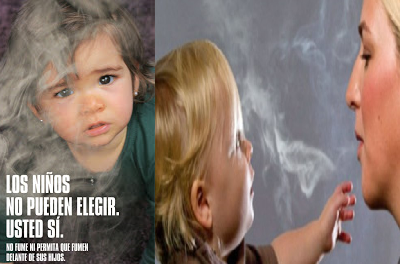 Si fumas, no lo hagas frente a tus hijos