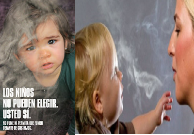 Si fumas, no lo hagas frente a tus hijos
