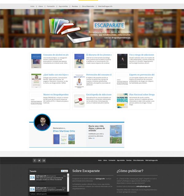 lasDrogas.info se renueva con un nuevo servicio de información de publicaciones, materiales, app,…