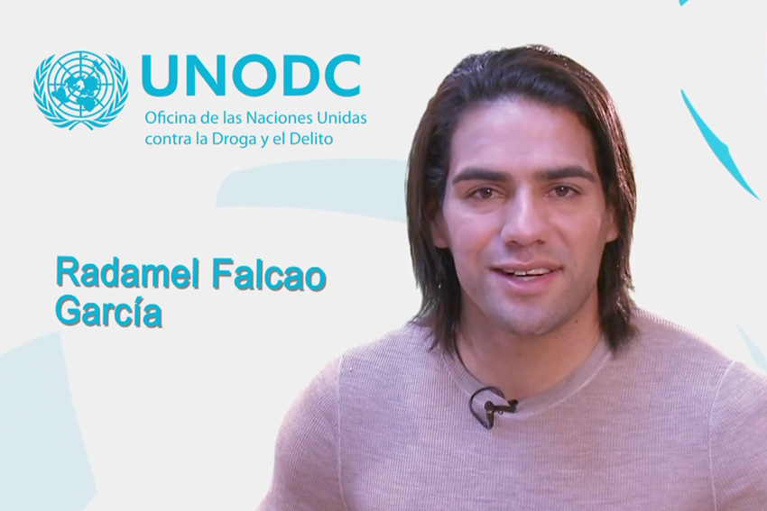 Radamel Falcao nuevo embajador de Buena voluntad de UNODC