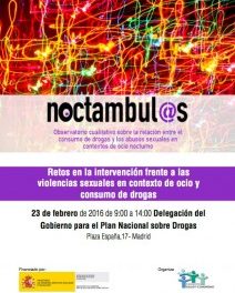 FSC presenta el Informe de Resultados 2014-2015 del Observatorio Cualitativo sobre la relación entre el consumo de drogas y los abusos sexuales en contextos de ocio nocturno