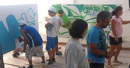 Cádiz: «Chipiona sin drogas» finaliza con un taller de graffitis y un concierto de DJ´s