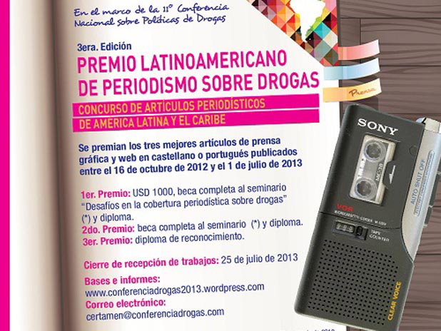Convocatoria para el Premio Latinoamericano de Periodismo sobre Drogas