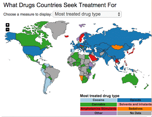 Un nuevo estudio reveló a qué sustancia es adicto cada país