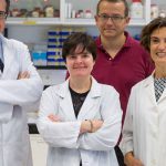 Los doctores Matías Ávila, Uxue Latasa, Tomás Aragón y Carmen Berasain (CIMA)