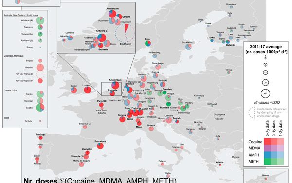 Amberes, Ámsterdam, Zúrich, Londres y Barcelona, donde más drogas se consumen según un análisis de las aguas residuales
