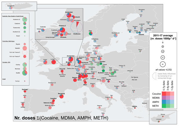 Amberes, Ámsterdam, Zúrich, Londres y Barcelona, donde más drogas se consumen según un análisis de las aguas residuales