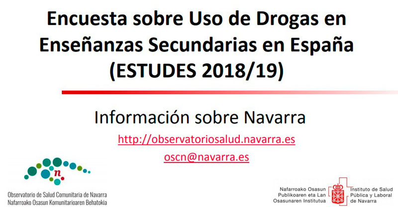 El 65,4% de los adolescentes navarros ha consumido alcohol en los últimos 30 días, por encima de la media nacional