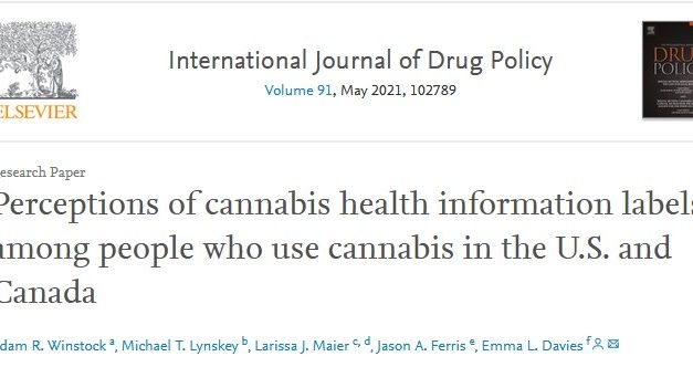 El impacto del etiquetado de los productos de cannabis con mensajes de salud en EE.UU y Canadá