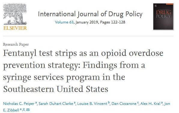 Tiras reactivas de fentanilo como estrategia de prevención de sobredosis de opioides: hallazgos de un programa de jeringas en el sureste de los Estados Unidos