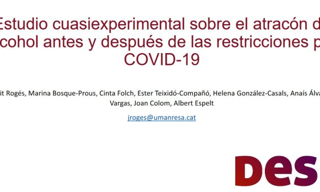 Estudio cuasiexperimental sobre el atracón de alcohol antes y después de las restricciones por COVID-19