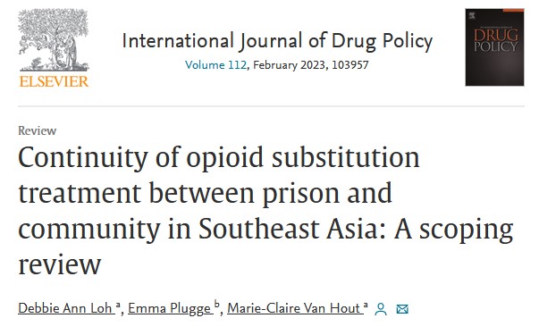 Continuidad del tratamiento de sustitución de opiáceos entre la prisión y la comunidad en el sudeste asiático: una revisión de alcance