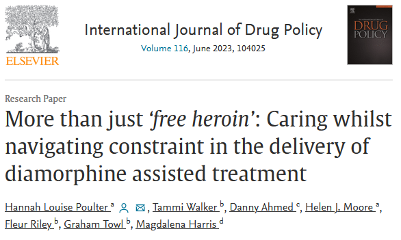Más que solo ‘heroína gratis’: Cuidar mientras se navega por la restricción en la entrega de tratamiento asistido por diamorfina