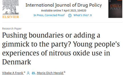 Experiencias de intoxicación y normas sociales en el uso recreativo de óxido nitroso entre jóvenes daneses: un estudio cualitativo
