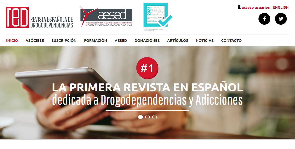 La Revista Española de Drogodependencias Obtiene el Sello de Calidad y la Mención en Igualdad de Género en 2023