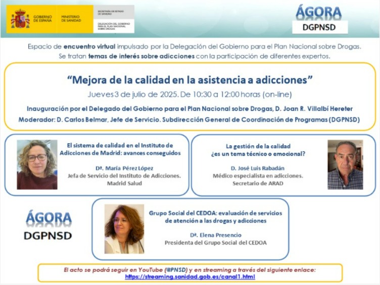 Mejora de la calidad en la asistencia de las adicciones